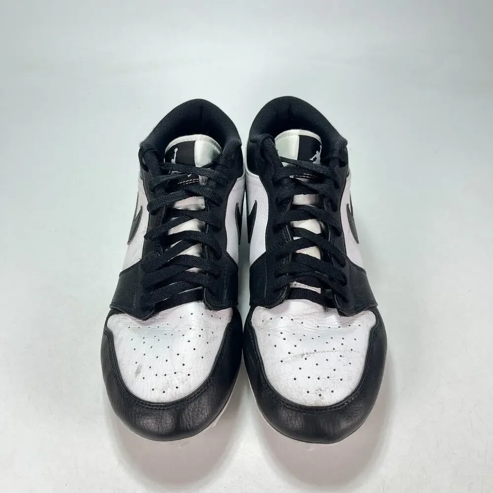 Air Jordan 1 Low TD Panda Athletic Football Cleat FJ6245-100 Men's Size 10.5